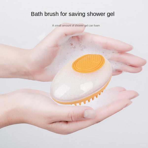 Dog Cat Bath Brush 2-in-1  Soft Silicone Pets Shower Hair Grooming Dog Comb